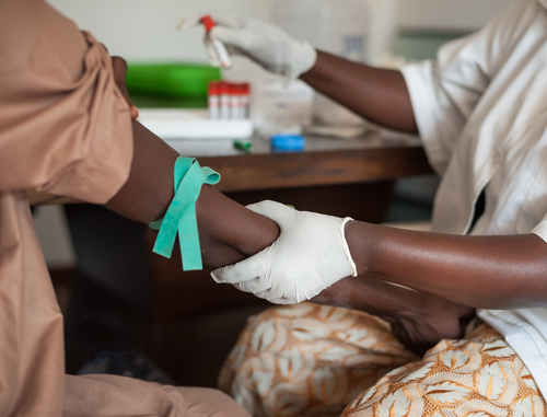 Behandlung in einem afrikanischen Krankenhaus